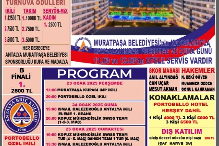 17. ANTALYA ULUSLARARASI KIŞ BRİÇ FESTİVALİ