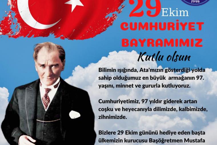 29 Ekim Cumhuriyet Bayramı Kutlu Olsun
